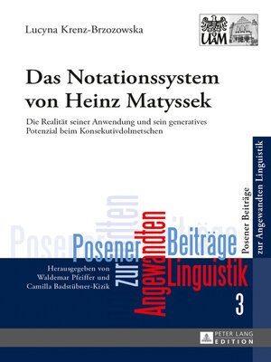 cover image of Das Notationssystem von Heinz Matyssek